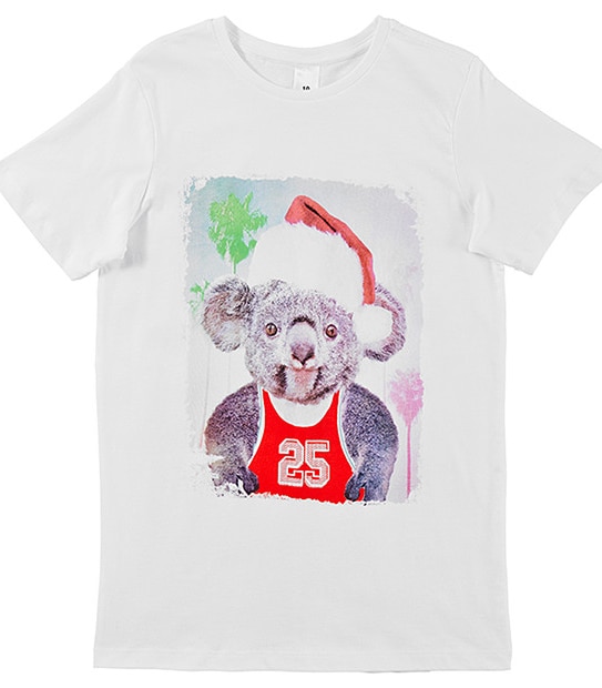 Boys' Short Sleeve Koala Christmas T-Shirt