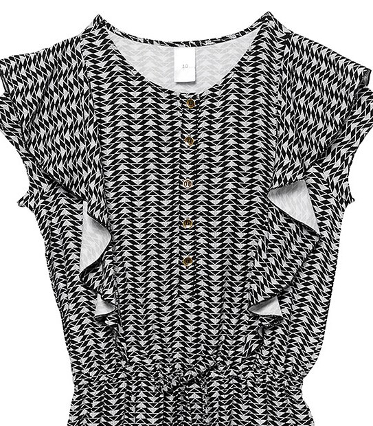 Full Length Geometric Print Playsuit