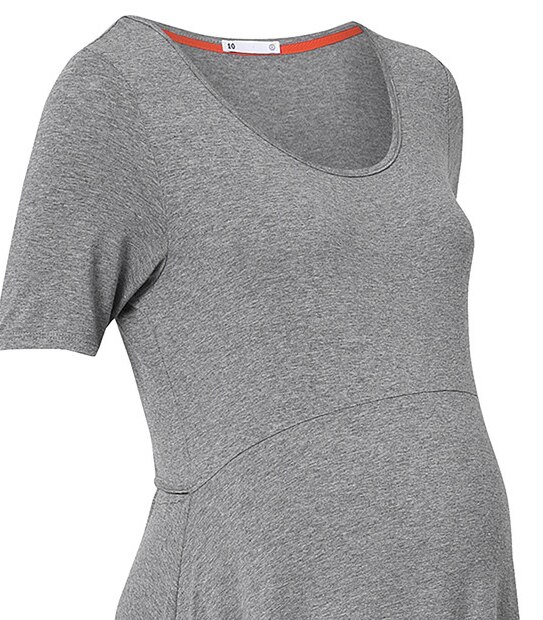 Maternity Skater Dress - Grey Marle