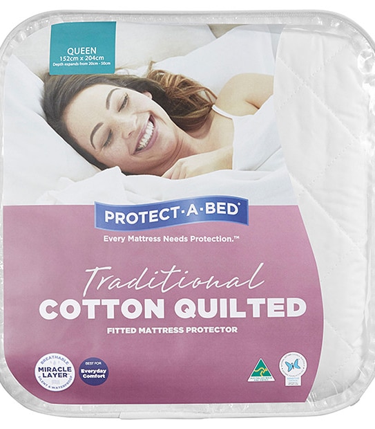 Protect-A-Bed Traditional Quilted Fitted Mattress Protector