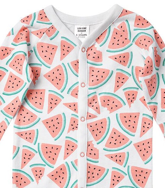 Baby Watermelon Print Coverall 3 of 3