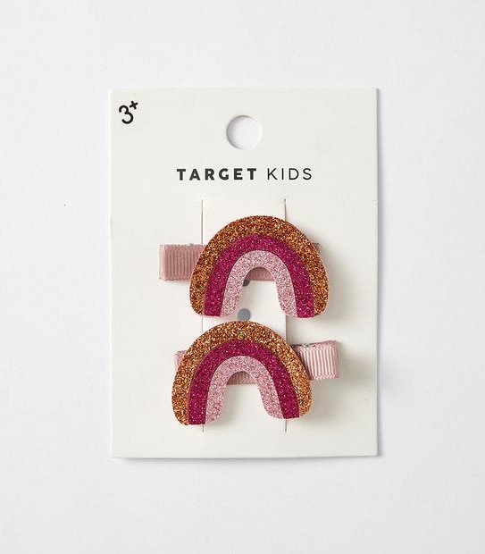 Kids Rainbow Hairclips 2 Pack