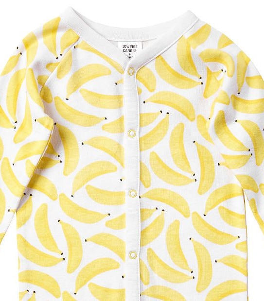 Baby Banana Print Coverall