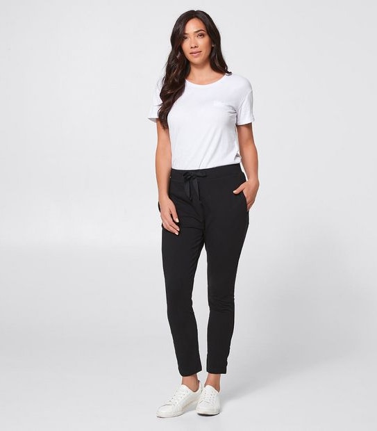 Drop Crotch Pants - Black