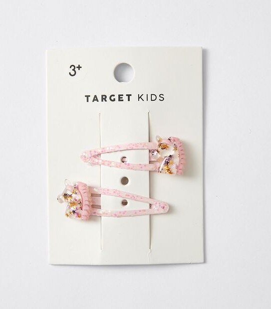 Kids Unicorn Snap Hairclips 2 Pack