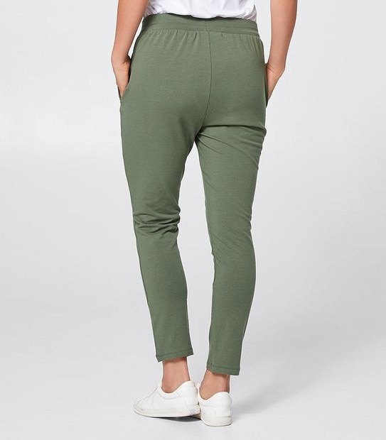 Drop Crotch Pants - Khaki Green