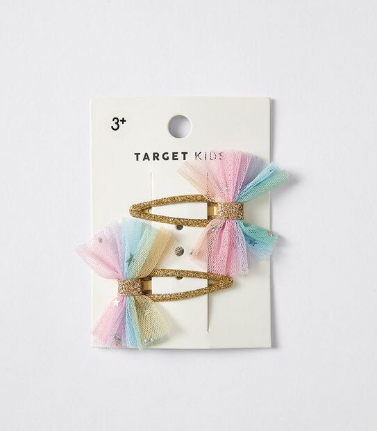 Kids Tulle Snap Hairclips 2 Pack