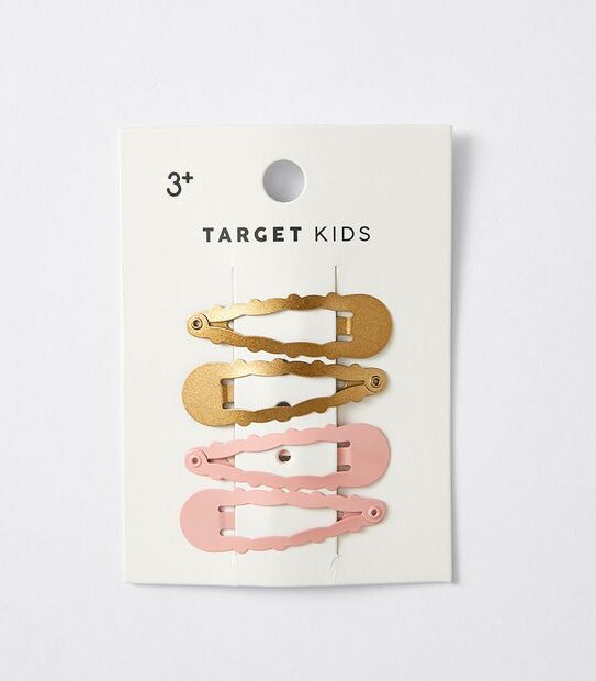 Kids Ruffle Edge Hairclips 4 Pack