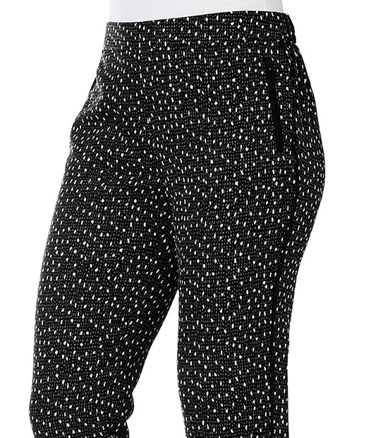 Tailored Soft Jogger Pants - Black Print