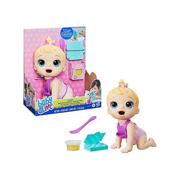 Baby Alive Lil Snacks Doll Blonde Hair Target Australia