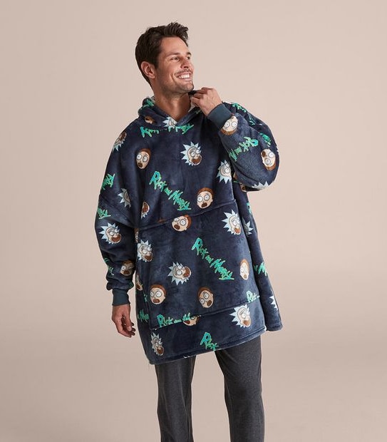 Licensed Oversized Hoodie - Rick and Morty