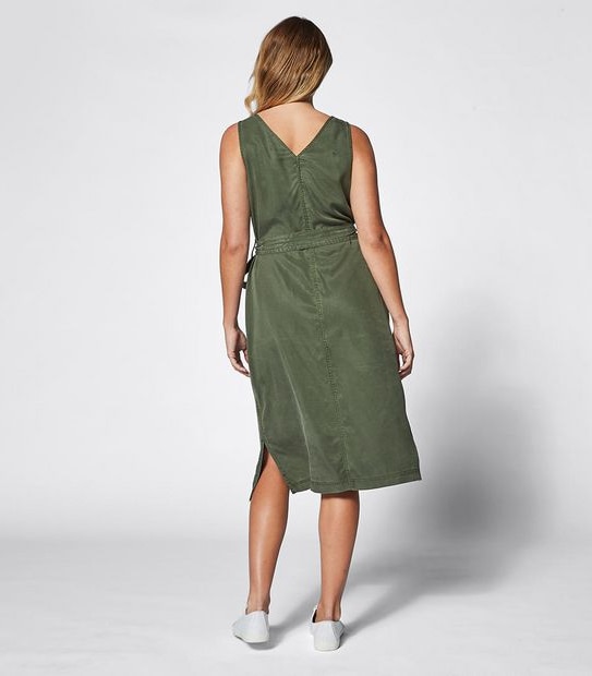 V-Neck Button Through Dress