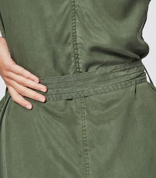 V-Neck Button Through Dress