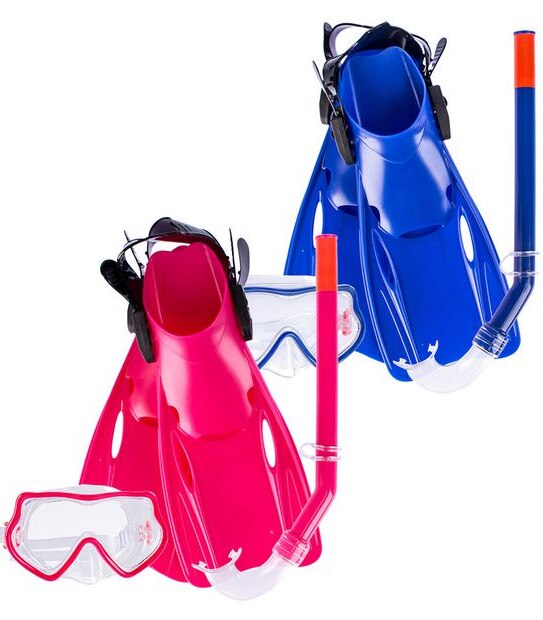 Ozquatic Junior Mask, Snorkel & Fin Set Assorted Target Australia