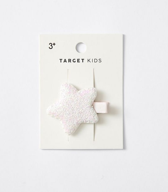 Kids Puff Glitter Star Hairclip