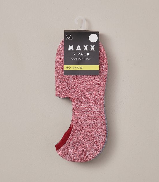 Maxx 3 Pack No Show Socks Target Australia