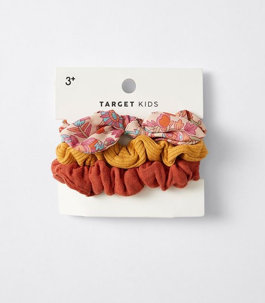 Kids Mini BunnyEar Scrunchies 3 Pack