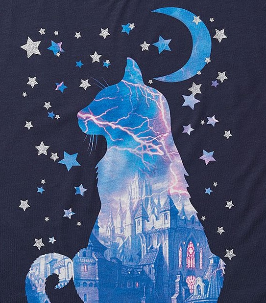 Halloween Print T-Shirt With Bonus Cat Mask 2 of 4
