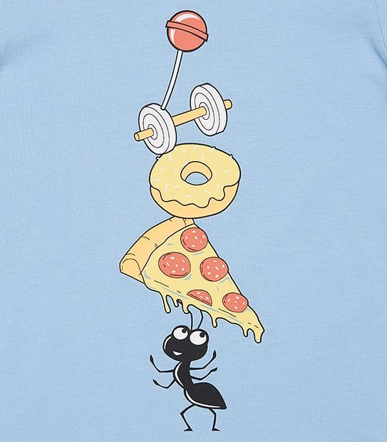 Short Sleeve Juggling Ant Print T-Shirt 3 of 3