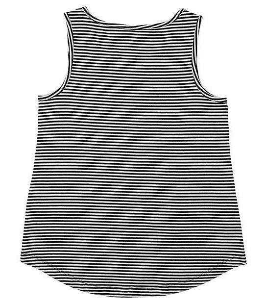 Stripe Print Curved Hem Tank Top 2 of 3