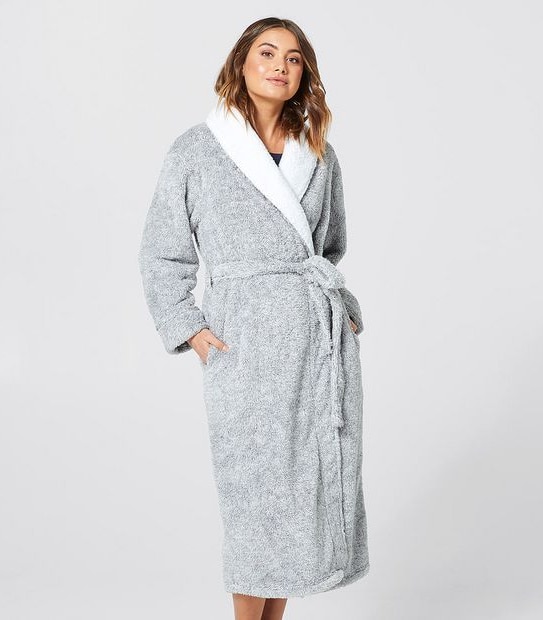 Long Sherpa Dressing Gown 