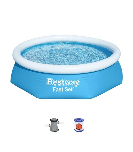 Bestway Fast Set&trade; 8' x 24"/2.44m x 61cm Pool Set