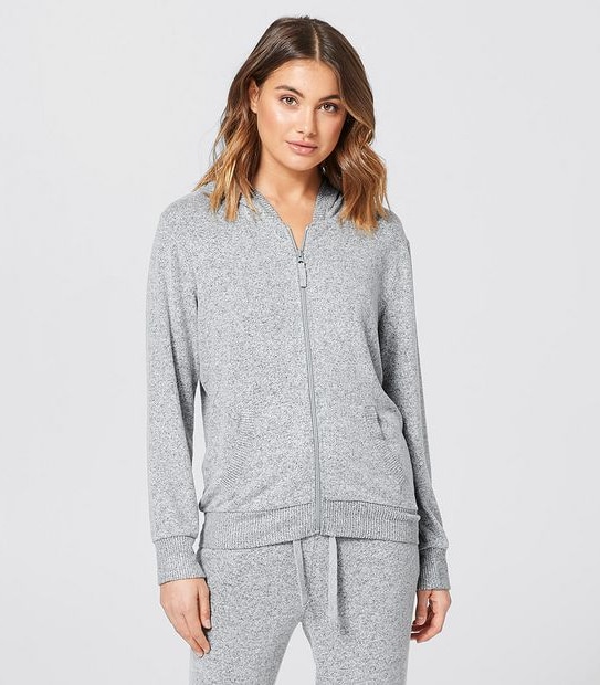 Cosy Sleep Hoodie Jumper - Grey Marle