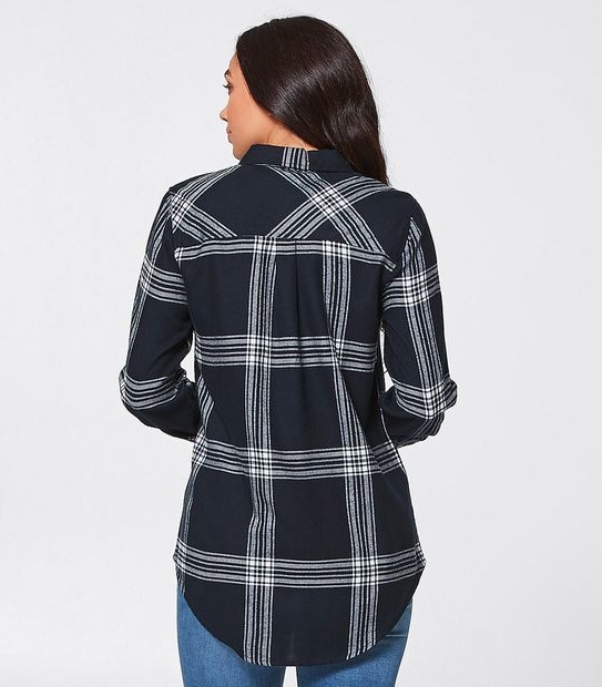 Cora Shirt - Navy Blue/White Stripe