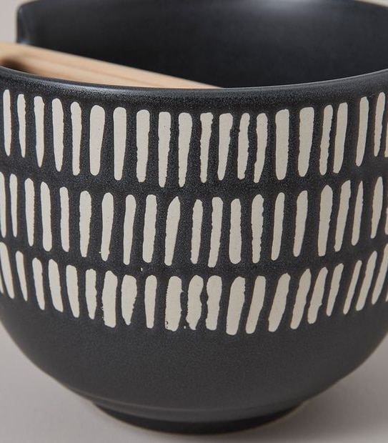 Noodle Bowl With Chopsticks