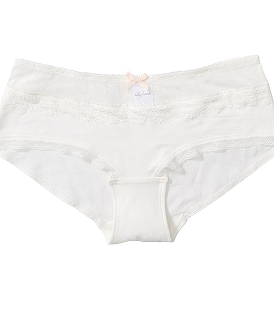 Lily Loves 2 Pack Boyleg Briefs - Black/Snow White 2 of 5