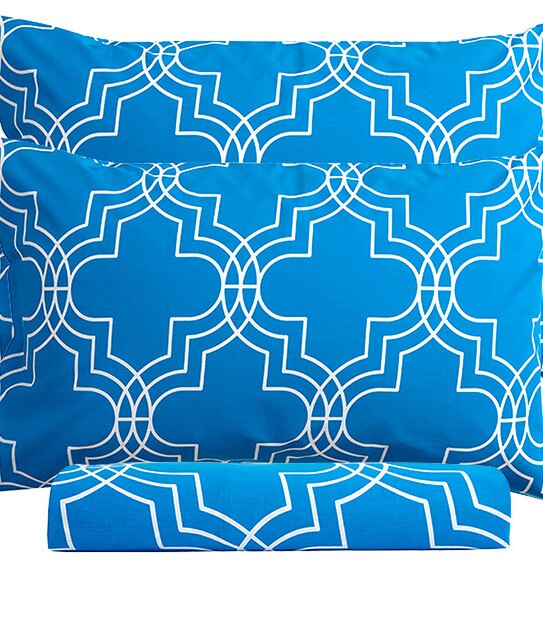Geo Quilt Cover Set Blue Target Australia