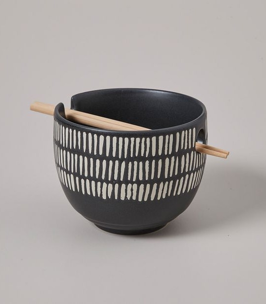Noodle Bowl With Chopsticks