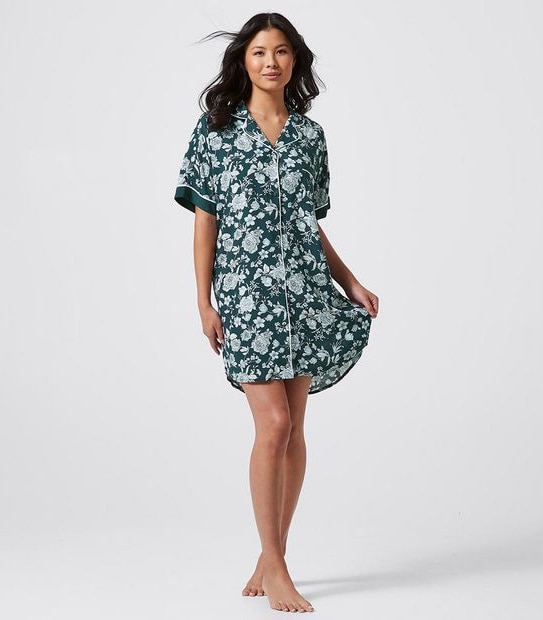Viscose Short Sleeve Nightshirt