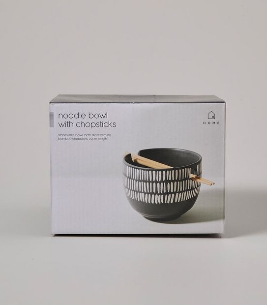 Noodle Bowl With Chopsticks
