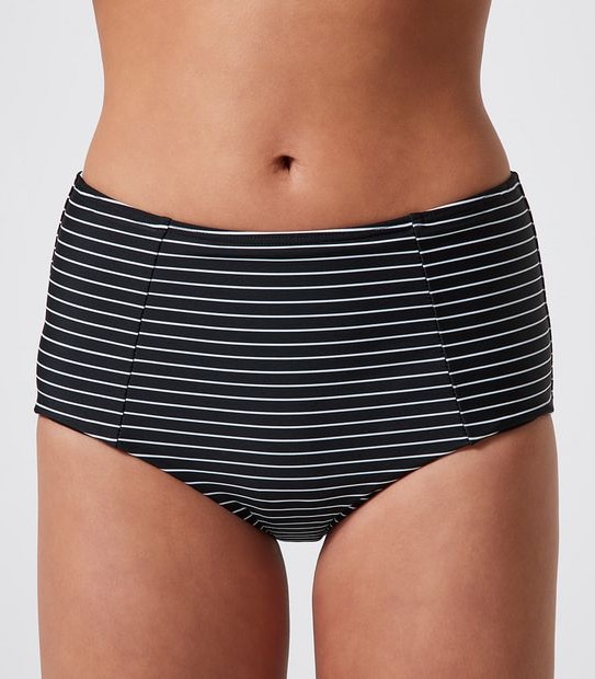 High Waisted Ruched Swim Bikini Briefs