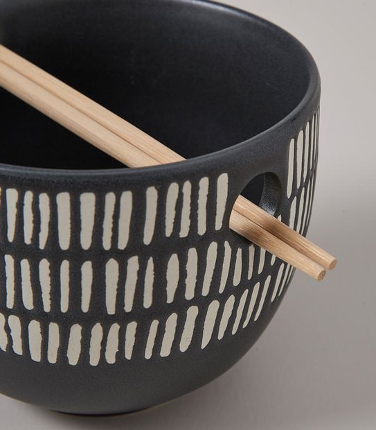 Noodle Bowl With Chopsticks