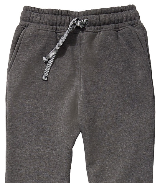 Boys' Basic Fleece Trackpants - Charcoal