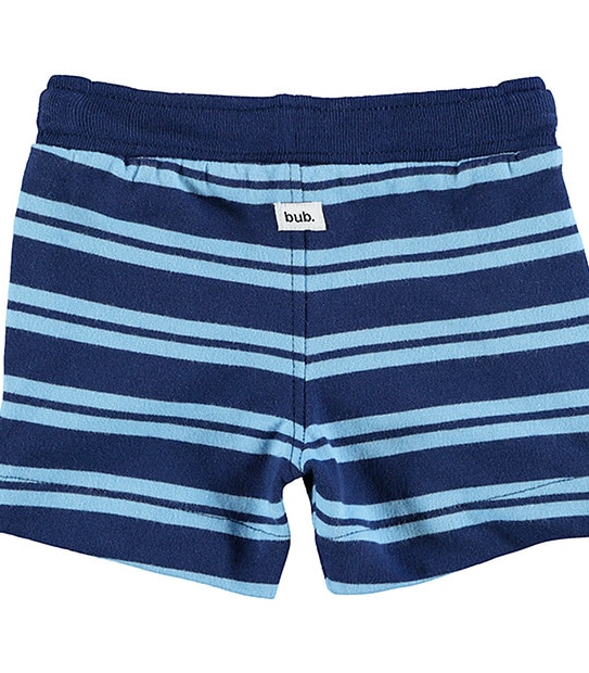 Pull On Stripe Knit Shorts