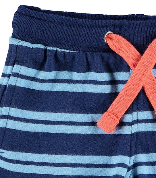Pull On Stripe Knit Shorts