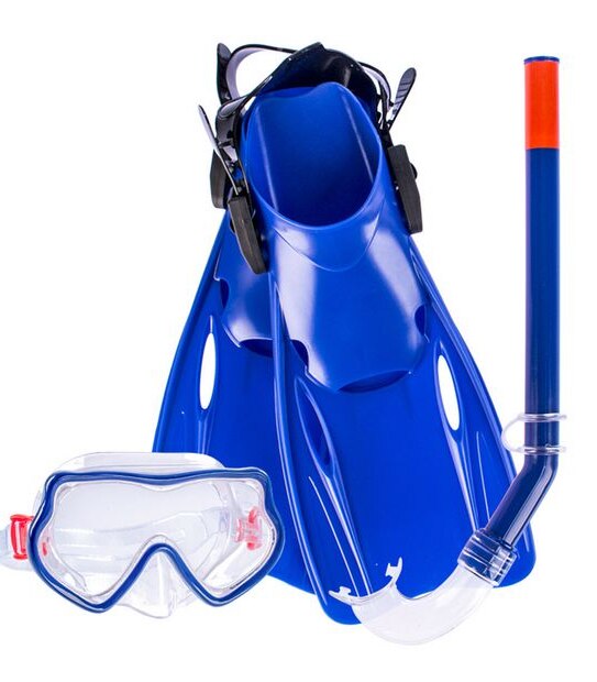 Ozquatic Junior Mask, Snorkel & Fin Set Assorted Target Australia