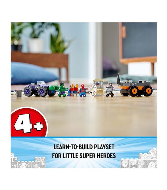 LEGO® Marvel Spidey And His Amazing Friends Hulk vs. Rhino Truck Showdown 10782