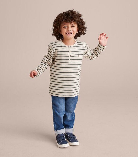 Waffle Long Sleeve Henley Top 2 of 6