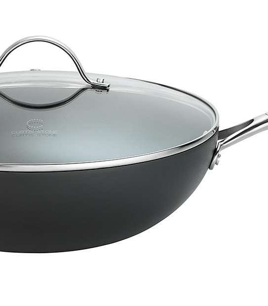 Curtis Stone Hard Anodised Wok