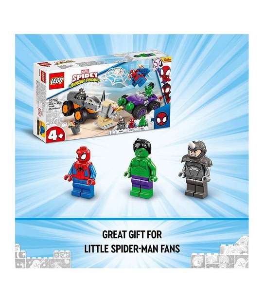 LEGO® Marvel Spidey And His Amazing Friends Hulk vs. Rhino Truck Showdown 10782