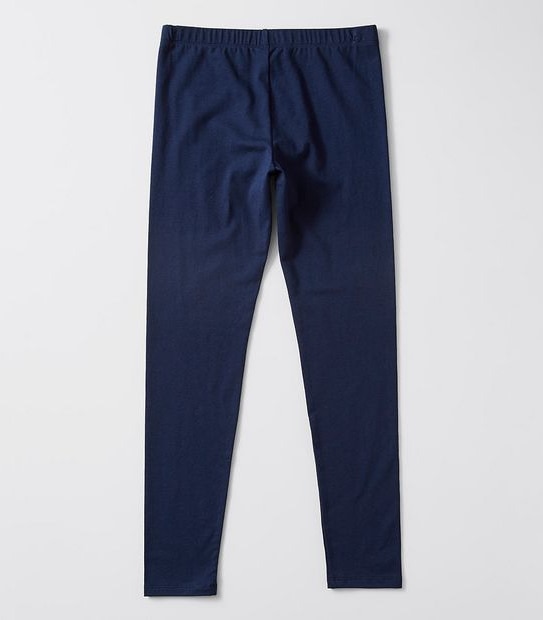 Organic Cotton Long Length Leggings - Navy