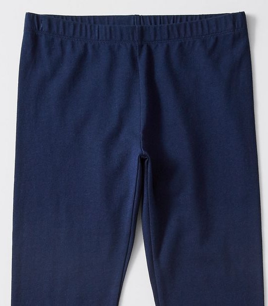 Organic Cotton Long Length Leggings - Navy