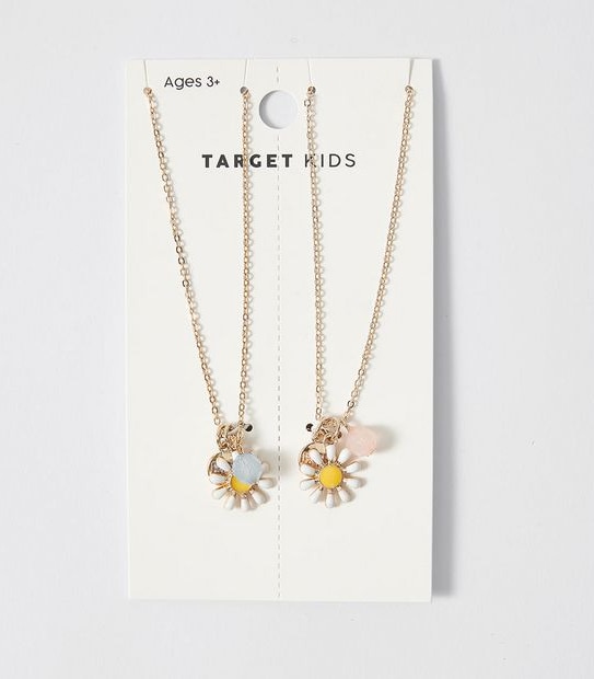 Kids Daisy BFF Necklaces 2 Pack