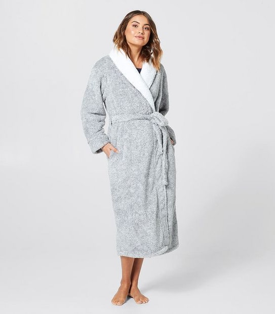 Long Sherpa Dressing Gown 