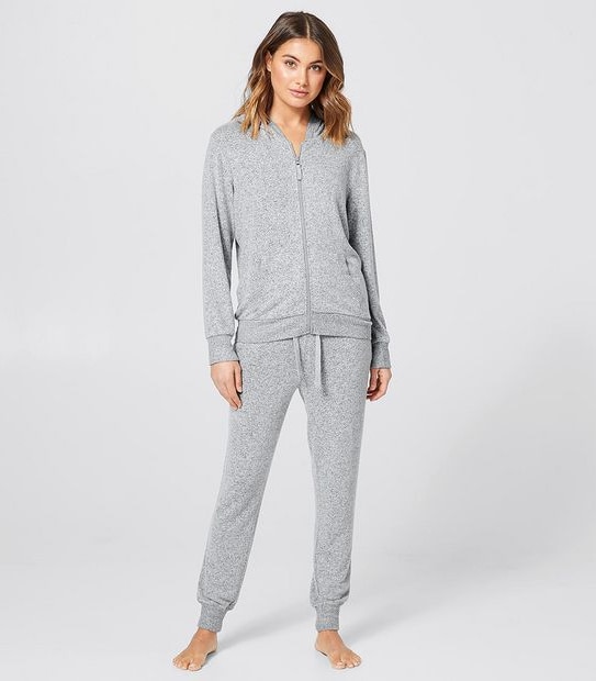 Cosy Sleep Hoodie Jumper - Grey Marle