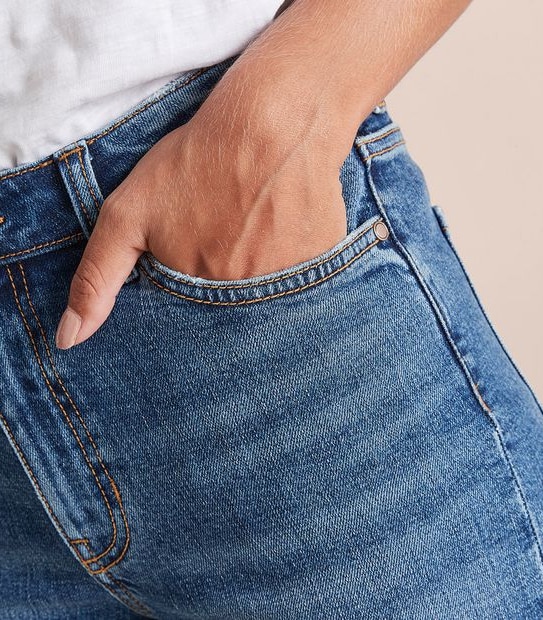 Alexa Straight High Rise Cropped Length Jeans 